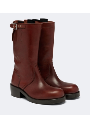 Dries Van Noten Leather biker boots