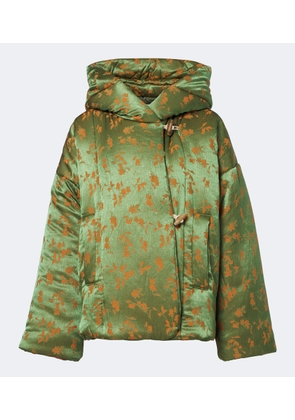 Dries Van Noten Floral puffer jacket