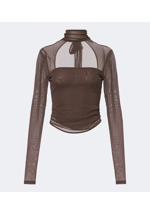 Lemaire Mesh turtleneck top