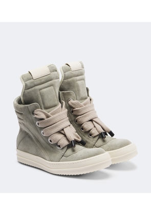 Rick Owens Geobasket suede high-top sneakers