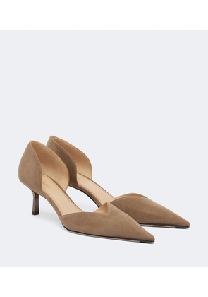 Victoria Beckham Victoria Angle D'Orsay suede pumps
