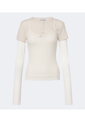 Acne Studios Layered jersey top