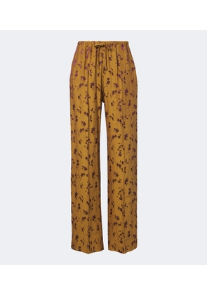 Dries Van Noten Floral wide-leg pants
