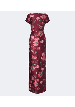 Erdem Floral satin gown