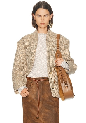 Isabel Marant Etoile Drogo Jacket in Beige - Beige. Size 38 (also in 34, 36, 40).