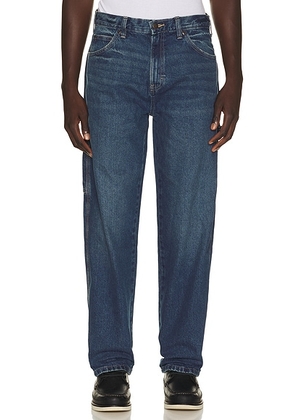 Dickies Worn in 1993 Carpenter Jean in Vickery Wash - Blue. Size 28x32 (also in 30x32, 32x32, 34x32, 36x32, 38x32).