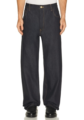 Thom Browne Denim 5 Pocket Japanese Selvedge Denim in Navy - Blue. Size 3 (also in 2, 5).