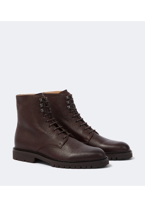 Brunello Cucinelli Leather lace-up boots