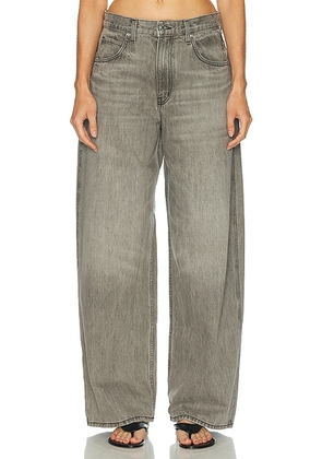 NILI LOTAN Terese Wide Leg in Ash Grey Wash - Grey. Size 29 (also in 25, 26, 28, 30).