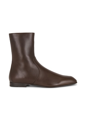 KHAITE Colt Ankle Boot in Vintage Brown - Taupe. Size 38 (also in 36, 36.5, 37, 37.5, 38.5, 39, 40, 41, 39.5).