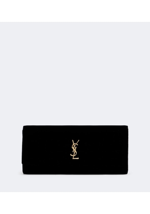 Saint Laurent Cassandre velvet clutch