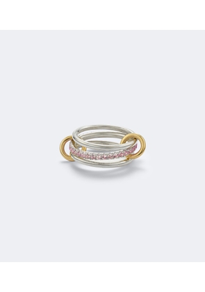 Spinelli Kilcollin Tigris sterling silver and 18kt gold ring with sapphires