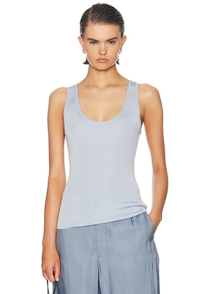 L'Academie Carys Knit Tank in Ice Blue - Baby Blue. Size XS (also in S, M, L, XL).