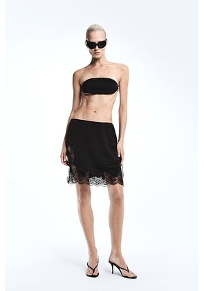 REVOLVE LOS ANGELES Alain Mini Skirt in Black - Black. Size XL (also in S, XS, M, L).