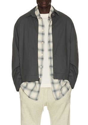 Fear of God ESSENTIALS Work Jacket in Iron Grey - Grey. Size XS (also in S, M, L, XXL/2X, XXXL/3X).