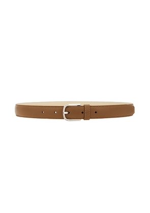 Toteme Slim Leather Belt in Tiramisu - Beige. Size 70 (also in 80).
