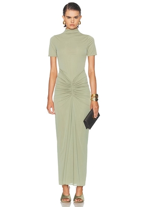 Ronny Kobo Enid Dress in Elm - Green. Size M (also in XS, S, L).