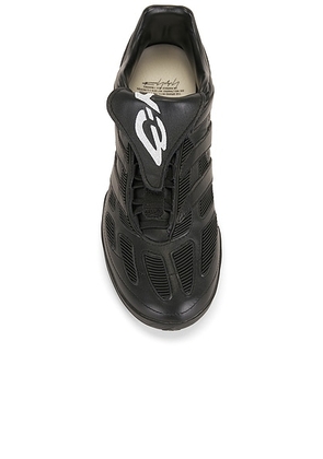 Y-3 Predator Precision Sneaker in Black & Off White - Black. Size 9 (also in 8, 8.5, 9.5, 10, 11.5, 12).