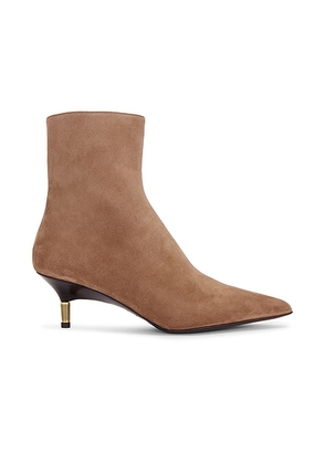 KHAITE Bella Ankle 55 Boot in Dattero - Brown. Size 39.5 (also in 36, 36.5, 37, 37.5, 38, 38.5, 39, 40, 41).