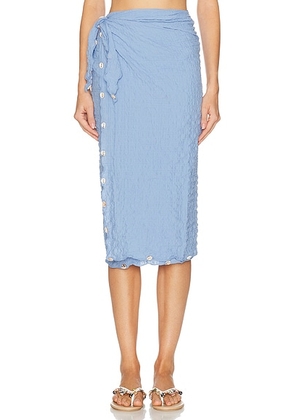Caro Luna Julieta Pareo in Blue - Blue. Size all.