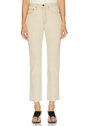 KHAITE Finley Straight Leg in Dumas - Brown. Size 31 (also in 27, 28, 30, 32).