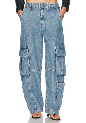 AGOLDE Ambika Utility Jean in Reset - Blue. Size 34 (also in 23, 24, 25, 26, 27, 28, 29, 30, 31, 33).