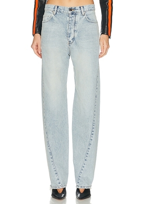 Balenciaga Twisted Seam Wide Leg in Bleach Light Bleu - Blue. Size 29 (also in 26, 24, 25, 28).
