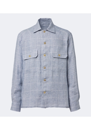 Ralph Lauren Purple Label Checked linen jacket