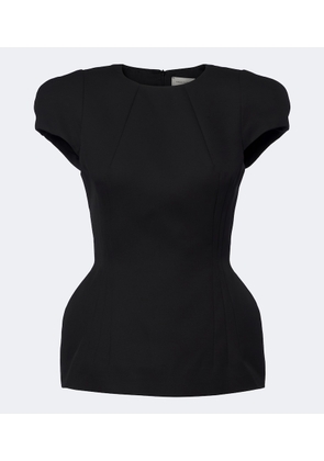 Magda Butrym Padded silk and cashmere top
