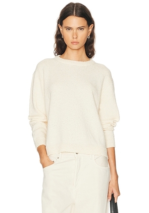 Suzie Kondi Kismet Crewneck Sweater in Ecru - Cream. Size L (also in XS, S, M).