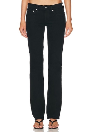RE/DONE The Lean Straight Leg Jeans in Midnight Drive - Black. Size 24 (also in 27, 28, 30, 32).