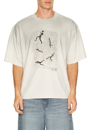 Won Hundred Houston Run T-Shirt in Nimbus Cloud - Cream. Size L (also in M, S, XL/1X).
