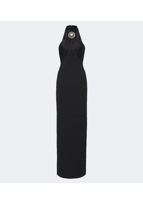 David Koma Embellished halterneck gown