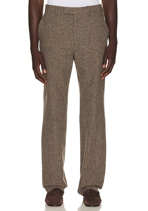 Valentino Formal Trouser in Tortora Melange  Avorio  & Marrone - Brown. Size 52 (also in 46, 48, 50).
