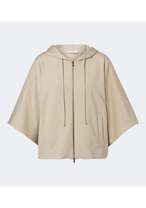 Max Mara Caped zip-up hoodie