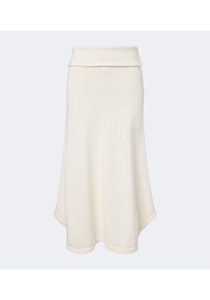 Aya Muse Kena knitted cotton midi skirt