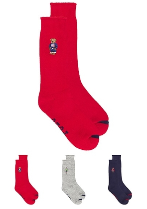 Polo Ralph Lauren Three Bear Socks Gift Box in Assorted - Multi. Size all.