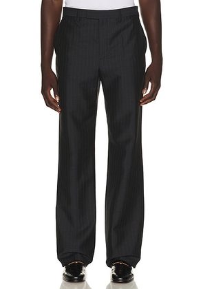 Valentino Pinstripe Formal Trouser in Grigio Scuro & Tabacco - Charcoal. Size 52 (also in 50).