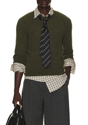 Dries Van Noten Melbourne Sweater in Forest - Green. Size XL/1X (also in S, M, L).
