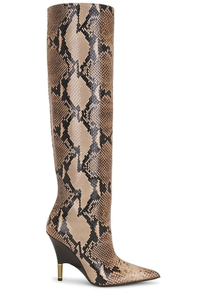 KHAITE Bella Knee High 100 Boot in Taupe - Taupe. Size 41 (also in 36, 36.5, 37, 37.5, 38, 38.5, 39, 39.5).