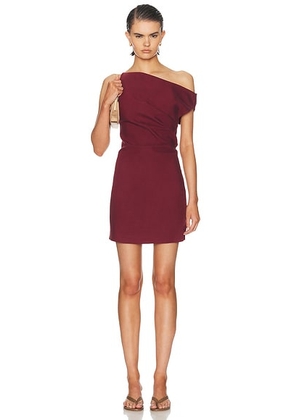 Ronny Kobo Winnie Dress in Burgundy - Burgundy. Size L (also in XS, S, M).
