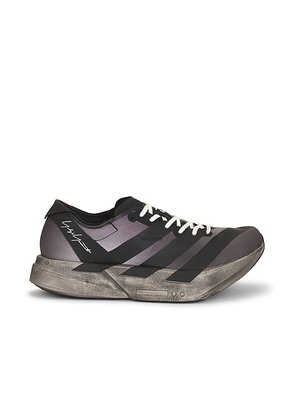 Y-3 Adios Pro 4 Sneaker in Black  Off White  & Grey Five - Black. Size 8 (also in 8.5, 9, 9.5, 10, 10.5, 11, 11.5).
