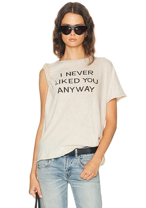 R13 I Never Liked You Boy Tee in Acid Khaki Stone - Cream. Size S (also in ).