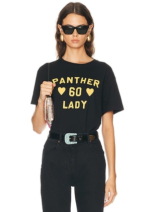 Valentino Cotton Jersey T-Shirt in Nero & Giallo - Black. Size S (also in M).