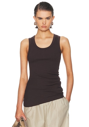 AGOLDE Twisted Poppy Tank Top in Tone - Brown. Size L (also in XS, S, M, XL).