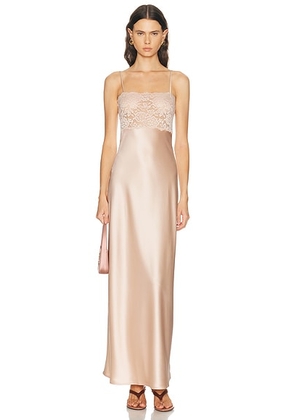 Aya Muse Myra Dress in Rose Gold - Pink. Size L (also in M).