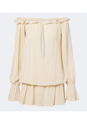 Aya Muse Cryo ruffled minidress