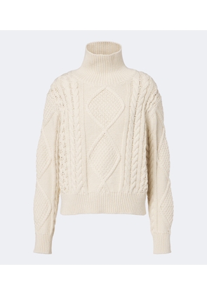 Nili Lotan Kimmy cable-knit cotton and cashmere sweater