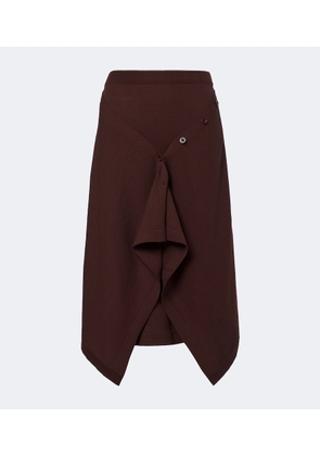 Lemaire Wool-blend midi skirt