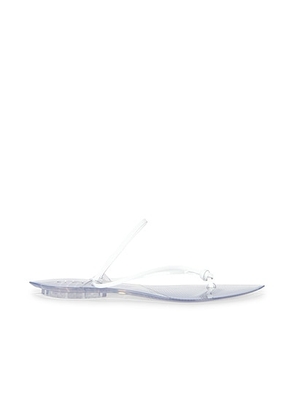 ALAÏA Invisible Jelly Thong Sandal in Blanc Optique - White. Size 38 (also in 36, 37, 40).